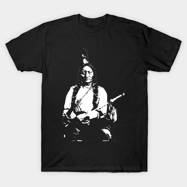 Sitting Bull (white) T-Shirt by big_owl